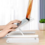 Zeneroo Foldable Laptop Stand Portable Desktop Bracket Black/White Zeneroo