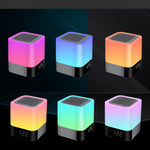 LED Night Light Bluetooth Speaker with Alarm Clock & Warm Lamp Zeneroo