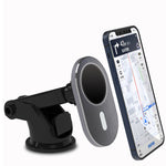 Zeneroo Magnetic Wireless Car Charger USB-C Aluminum Gray Zeneroo