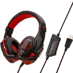 RGB Gaming Headset with Mic – Wired Stereo Headphones for PC Zeneroo