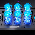 Zeneroo Foldable Laptop Cooling Base 6 Fan USB Metal Mesh Stand Zeneroo