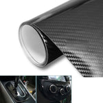 Glossy Black 5D Carbon Fiber Vinyl Wrap – DIY Car Styling Film Zeneroo