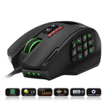 Zeneroo RGB Gaming Mouse 16400 DPI 18 Programmable Buttons USB Zeneroo