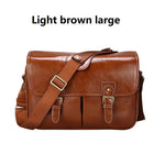 Zeneroo Oil Leather SLR Camera Shoulder Bag PU Vintage Style Zeneroo