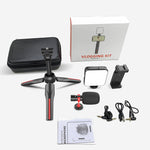 All-in-One Selfie Stick Tripod with LED Fill Light & Phone Mount Zeneroo