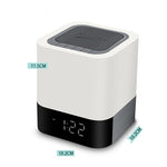 LED Night Light Bluetooth Speaker with Alarm Clock & Warm Lamp Zeneroo