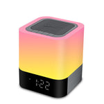 LED Night Light Bluetooth Speaker with Alarm Clock & Warm Lamp Zeneroo