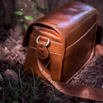 Zeneroo Oil Leather SLR Camera Shoulder Bag PU Vintage Style Zeneroo