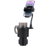 Zeneroo 2-in-1 Car Cup Phone Holder 360° Gooseneck Mount Black Zeneroo