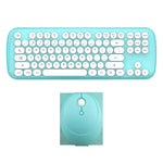 Zeneroo Retro Wireless Keyboard Mouse Set 2000DPI Color Combo Zeneroo