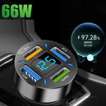 Zeneroo 4-Port USB Car Charger QC3.0 7A Fast Charging Adapter Zeneroo