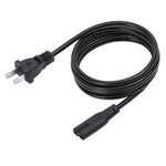Zeneroo US Two Plug 8 Tail Power Cord Black PVC Extension Cable Zeneroo