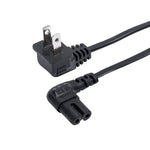 Zeneroo US Two Plug 8 Tail Power Cord Black PVC Extension Cable Zeneroo