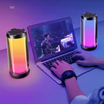 RGB Ambient Bluetooth Speaker for Gaming & Room Decor Zeneroo